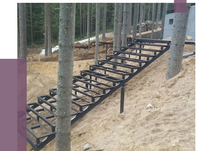 Монтаж металлических лестниц в Подольске от 13804 руб. 