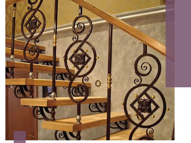 Изготовление кованых лестниц под ключ в Подольске