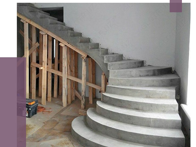 Изготовление бетонных лестниц под ключ в Подольске от 20315 руб. | ПРОЛЁТ-Пдл