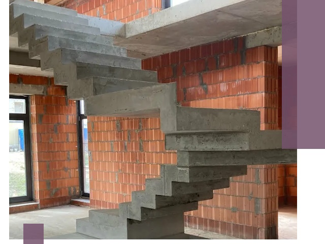 Изготовление бетонных лестниц под ключ в Подольске