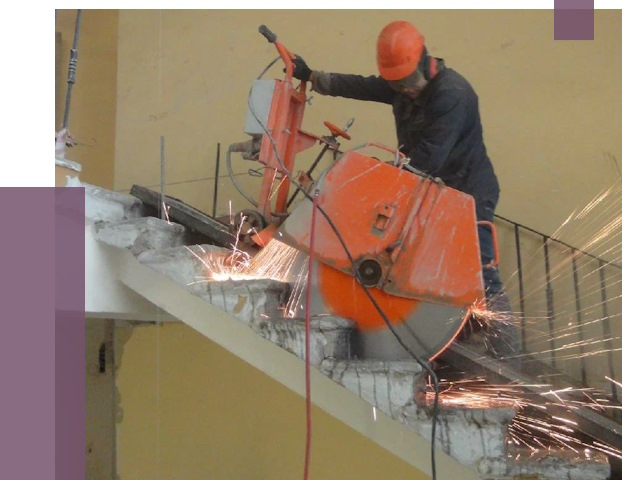 Демонтаж бетонных лестниц в Подольске от 4688 руб. за м2 | ПРОЛЁТ-Пдл