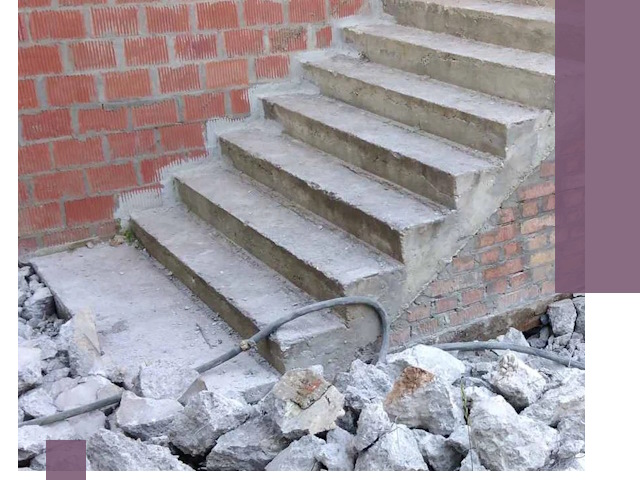 Демонтаж бетонных лестниц в Подольске: быстро и безопасно