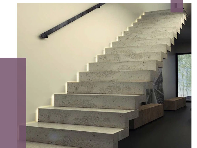 Облицовка бетонных лестниц в Подольске от 4688 руб/м2 