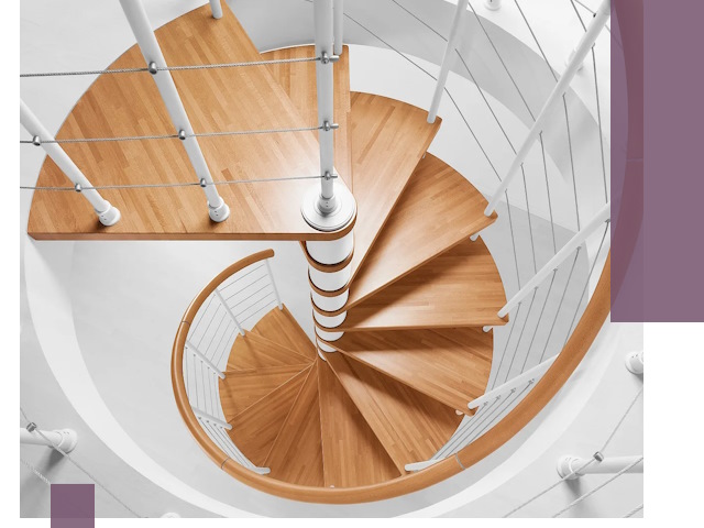 Изготовление винтовых лестниц под ключ в Подольске