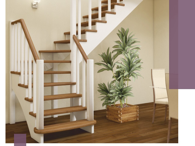 Г-образные лестницы под ключ в Подольске — изготовление и монтаж