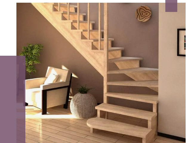 Изготовление Г-образных лестниц в Подольске от 19273 руб. 