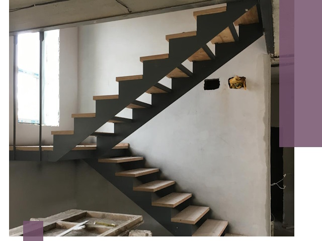 Изготовление лестниц на металлокаркасе в Подольске от производителя