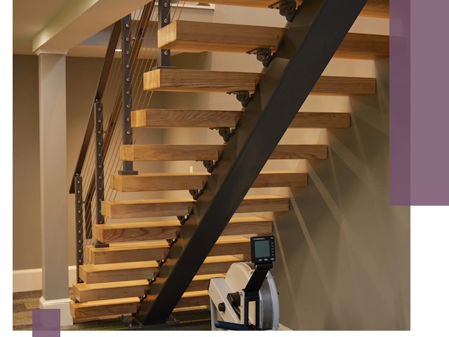 Лестницы на монокосоурах под ключ в Подольске - изготовление и монтаж