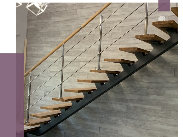 Изготовление лестниц на монокосоуре в Подольске от 77614 руб. 