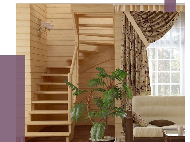 Лестницы для дачи в Подольске от 77354 руб.  | ПРОЛЁТ-Пдл