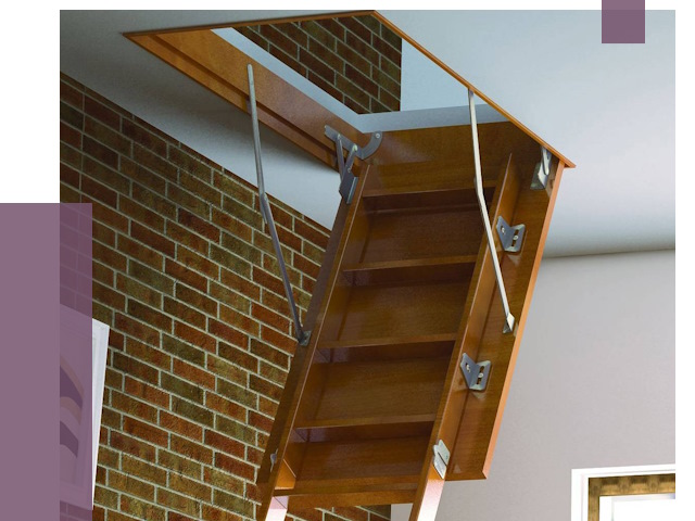 Установка чердачной лестницы в Подольске от 7970 руб. | ПРОЛЁТ-Пдл