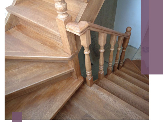 Дубовые лестницы под ключ в Подольске: изготовление и монтаж