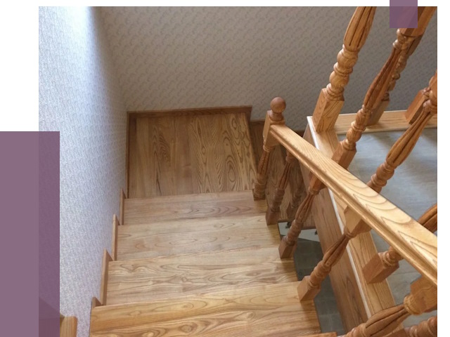 Сосновые лестницы в Подольске под ключ от 8230 руб.  | ПРОЛЁТ-Пдл