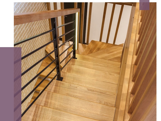 Лестницы из ясеня в Подольске под ключ от 10210 руб. 