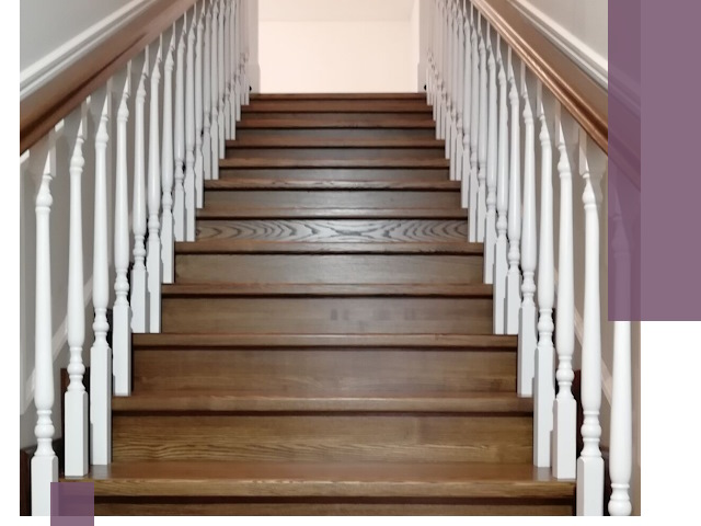 Лестницы из ясеня на заказ в Подольске — изготовление и монтаж