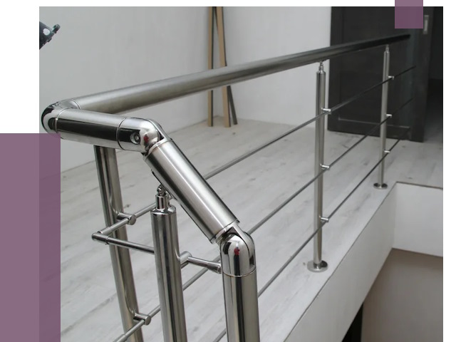 Перила из нержавеющей стали в Подольске от 9168 руб. под ключ | ПРОЛЁТ-Пдл