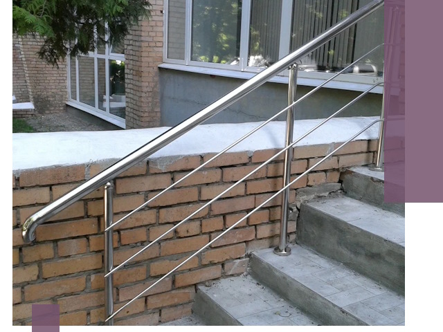 Перила из нержавеющей стали высокого качества в Подольске