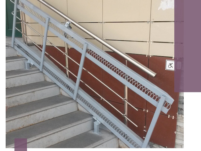 Изготовление откидных пандусов под ключ в Подольске