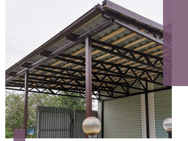 Навесы под ключ в Подольске: изготовление, монтаж и гарантия