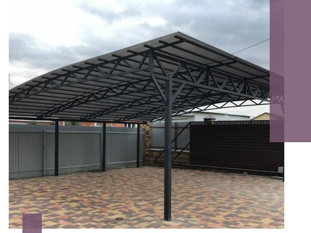 Недорогие навесы под ключ в Подольске — изготовление и монтаж