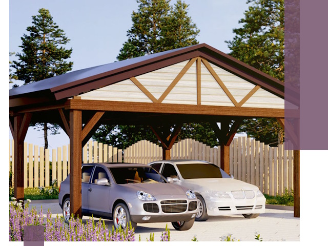 Навесы для автомобиля в Подольске — изготовление и монтаж