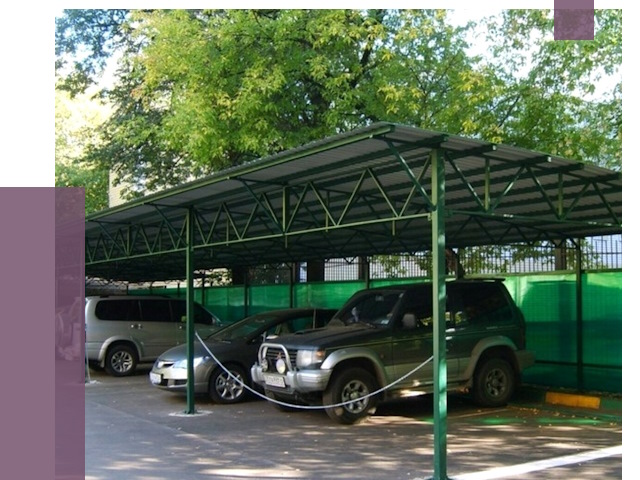 Навесы для парковки в Подольске от 81781 руб. заказать | ПРОЛЁТ-Пдл