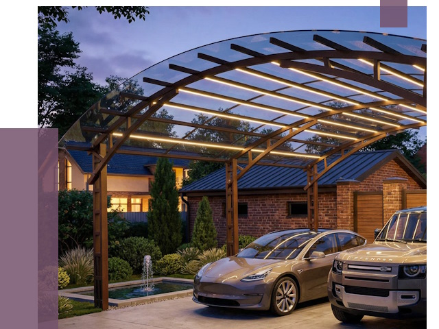 Металлические навесы в Подольске от 12918 руб. под ключ — ПРОЛЁТ-Пдл