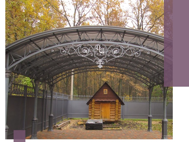 Кованые навесы премиум-класса под заказ в Подольске