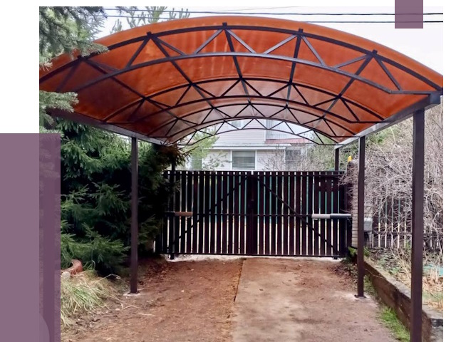 Арочные навесы в Подольске от 12970 руб. — изготовление и монтаж | ПРОЛЁТ-Пдл