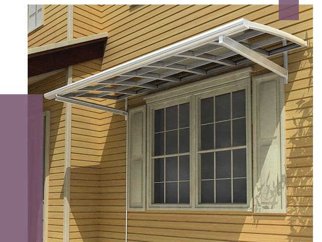 Козырьки над окнами в Подольске от 7761 руб. — монтаж, покупки | ПРОЛЁТ-Пдл