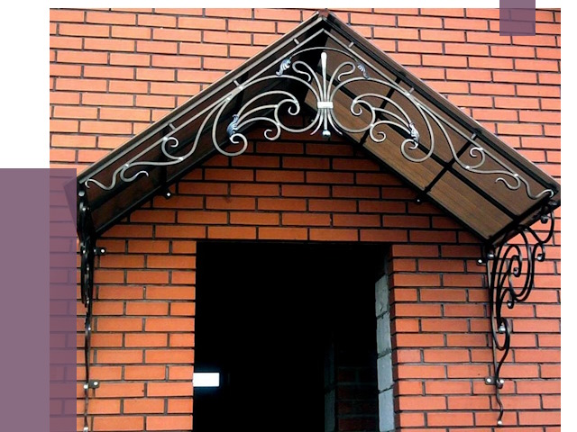 Металлические козырьки в Подольске от 10887 руб. 