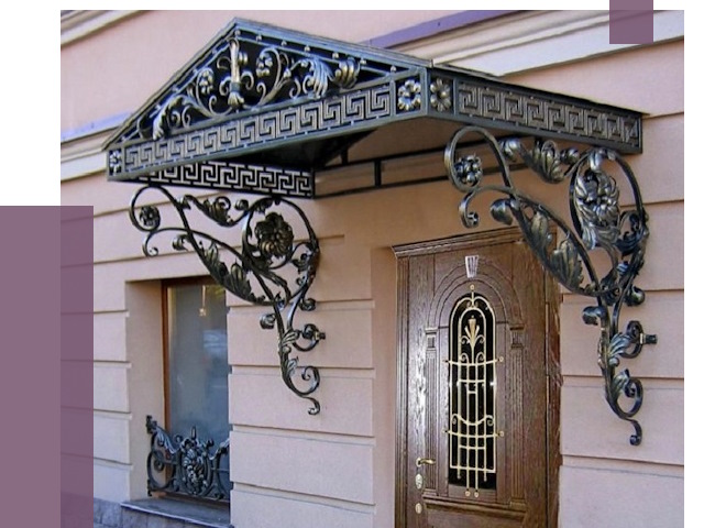 Кованые козырьки в Подольске под ключ от 12970 руб. — ПРОЛЁТ