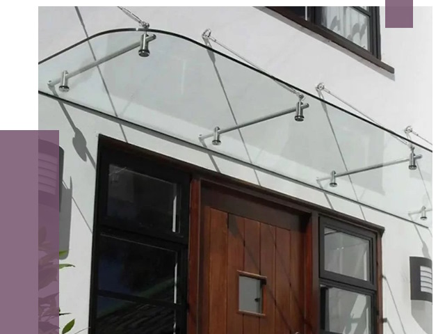 Стеклянные козырьки в Подольске от 19273 руб. | ПРОЛЁТ-Пдл