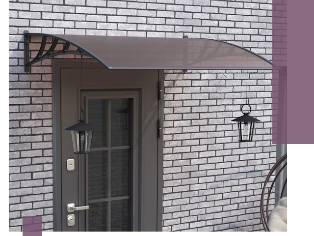 Недорогие козырьки и навесы под ключ в Подольске