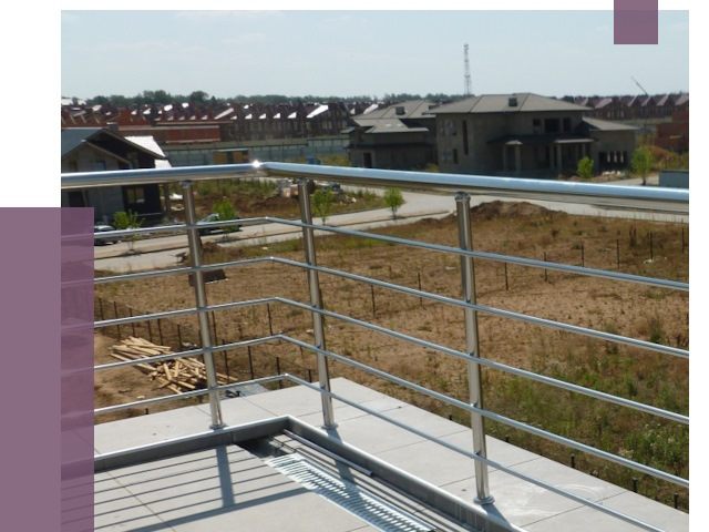 Парапеты из нержавеющей стали в Подольске от 8126 руб. за м² | ПРОЛЁТ-Пдл