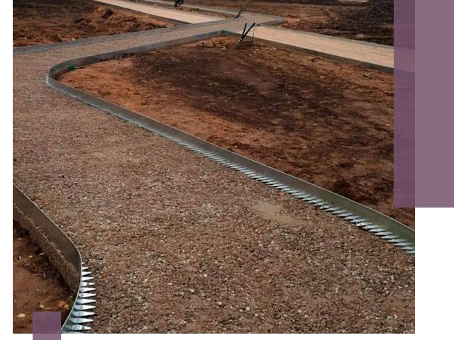 Металлические бордюры под ключ в Подольске — изготовление и монтаж