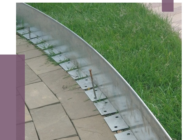 Металлические бордюры для тротуаров в Подольске от 8855 руб.