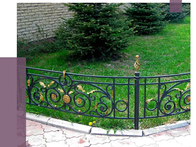 Кованые газонные ограждения в Подольске от 7761 руб. — ПРОЛЁТ-Пдл