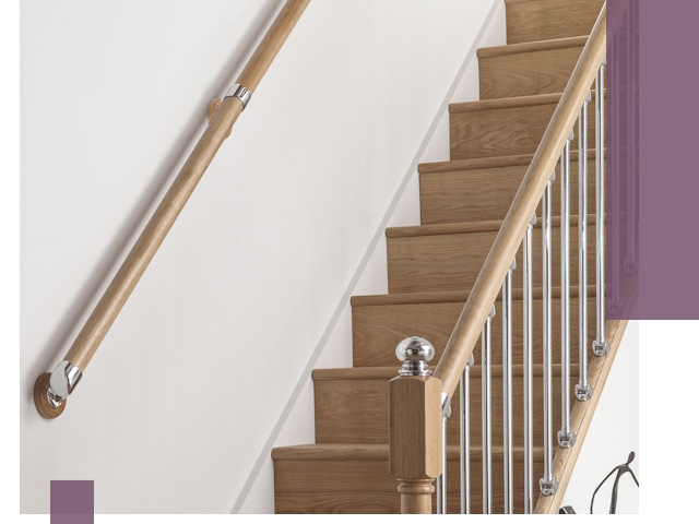 Пристенные поручни из стали и нержавейки под монтаж в Подольске